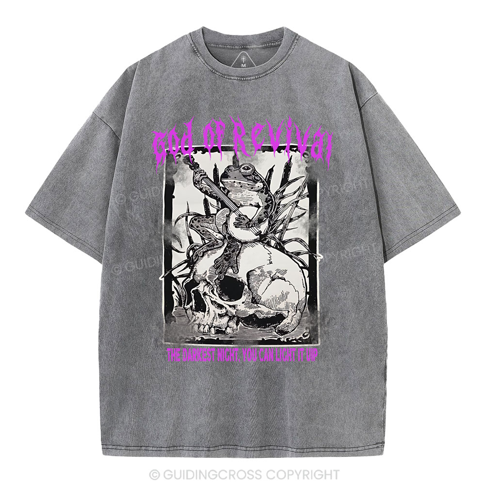 God Of Revival Christian Washed T-Shirt