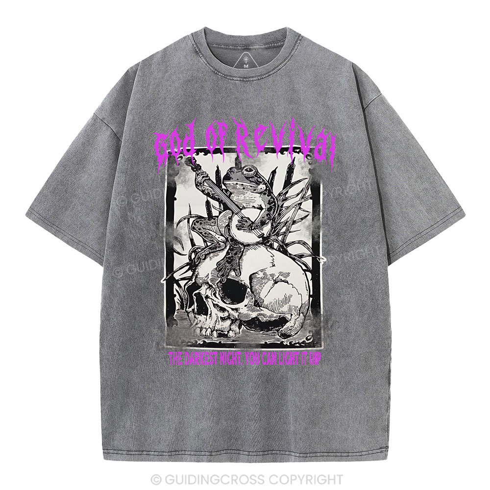 God Of Revival Christian Washed T-Shirt