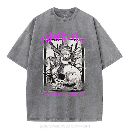 God Of Revival Christian Washed T-Shirt