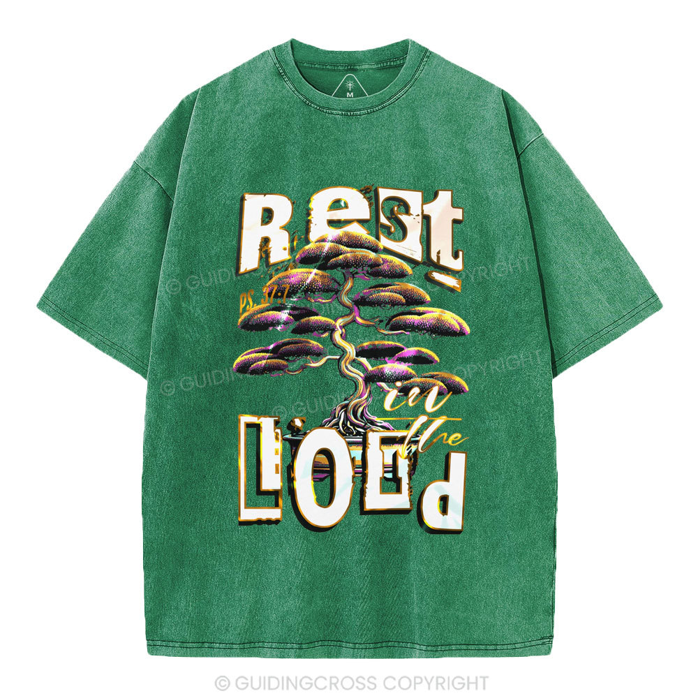 Rest In The Lord Christian Washed T-Shirt