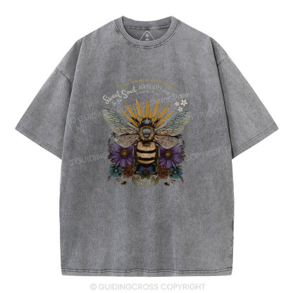 Kind Words Are Like Honey Christian Washed T-Shirt