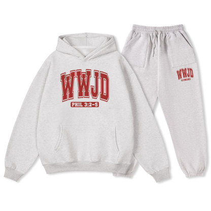 WWJD Christian Fleece Hoodie Set
