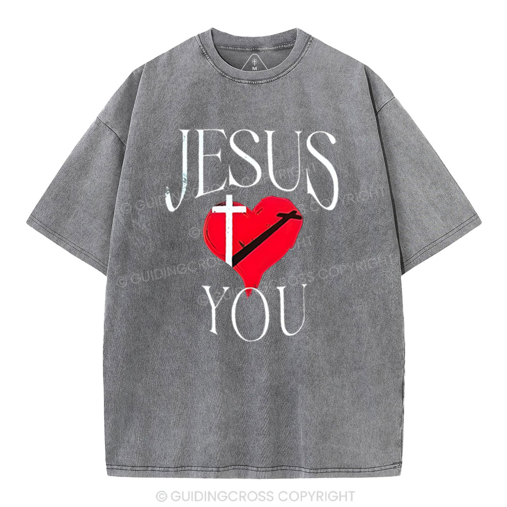 Double-sided sample washed T-Shirt Sale - GuidingCross
