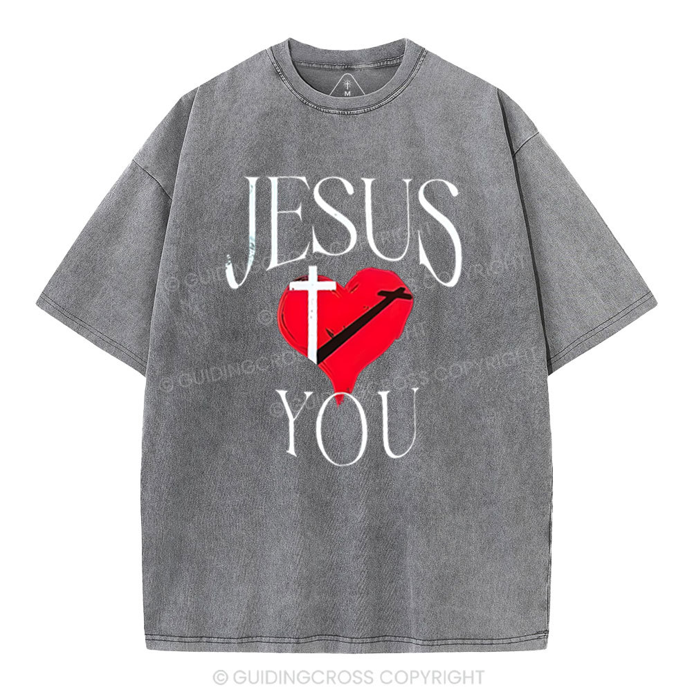 Double-sided sample washed T-Shirt Sale - GuidingCross