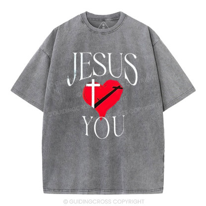 Jesus Blessed You Christian Washed T-Shirt