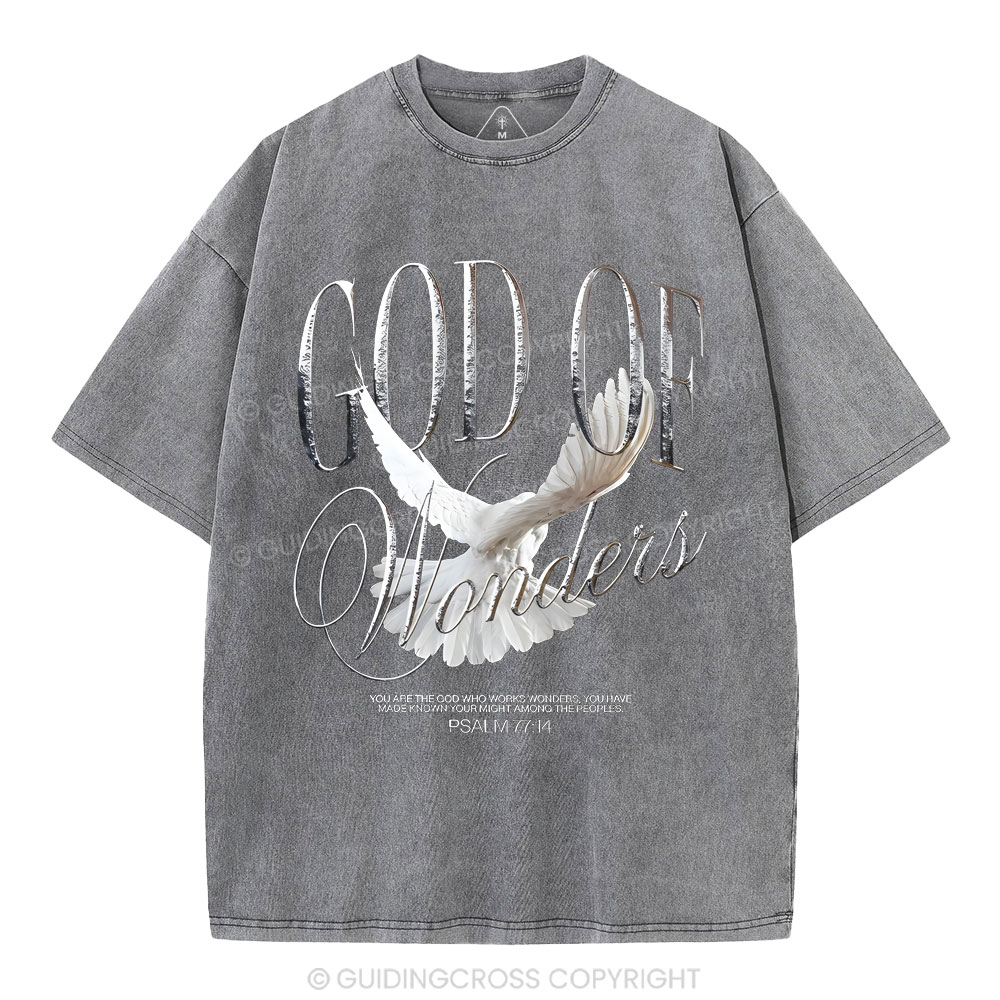 God Of Wonder Christian Washed T-Shirt