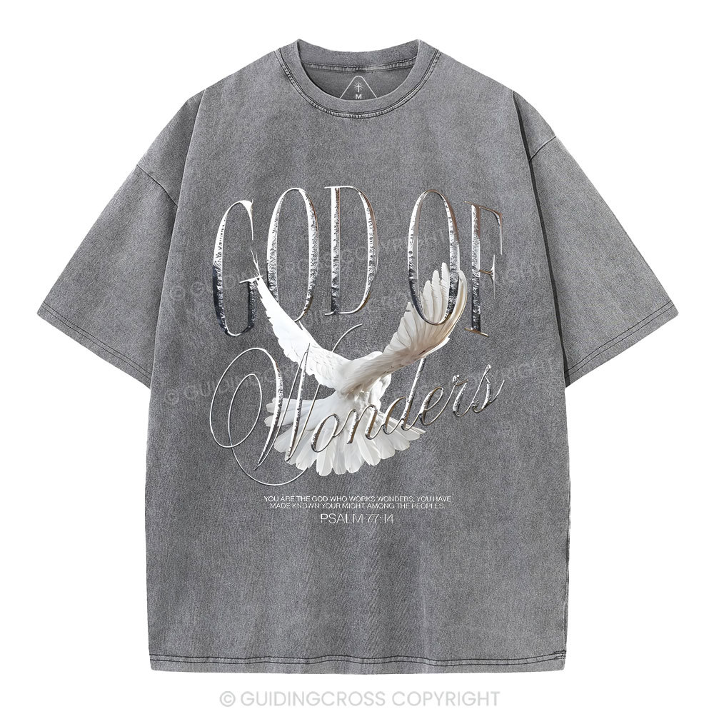 God Of Wonder Christian Washed T-Shirt