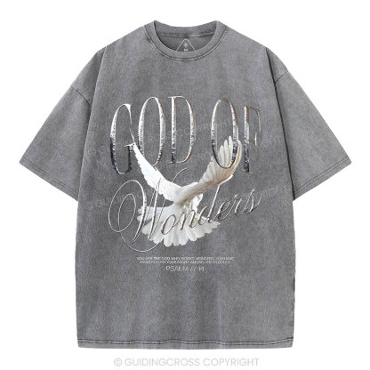 God Of Wonder Christian Washed T-Shirt