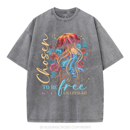 To Be Free Christian Washed T-Shirt