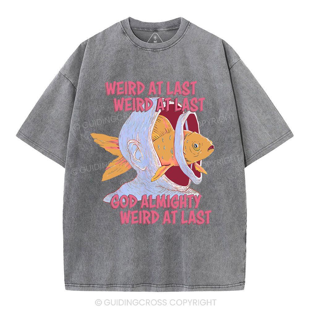 Weird At Last God Almighty Weird At Last Shirt Christian Washed T-Shirt