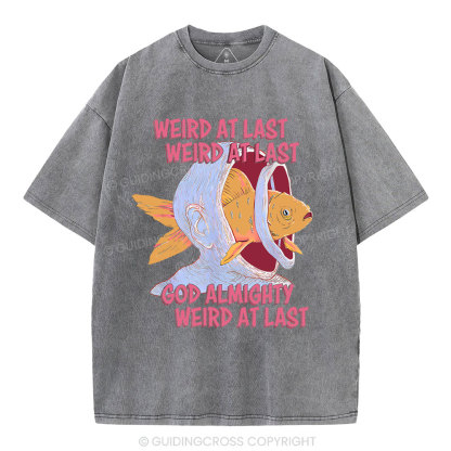 Weird At Last God Almighty Weird At Last Shirt Christian Washed T-Shirt