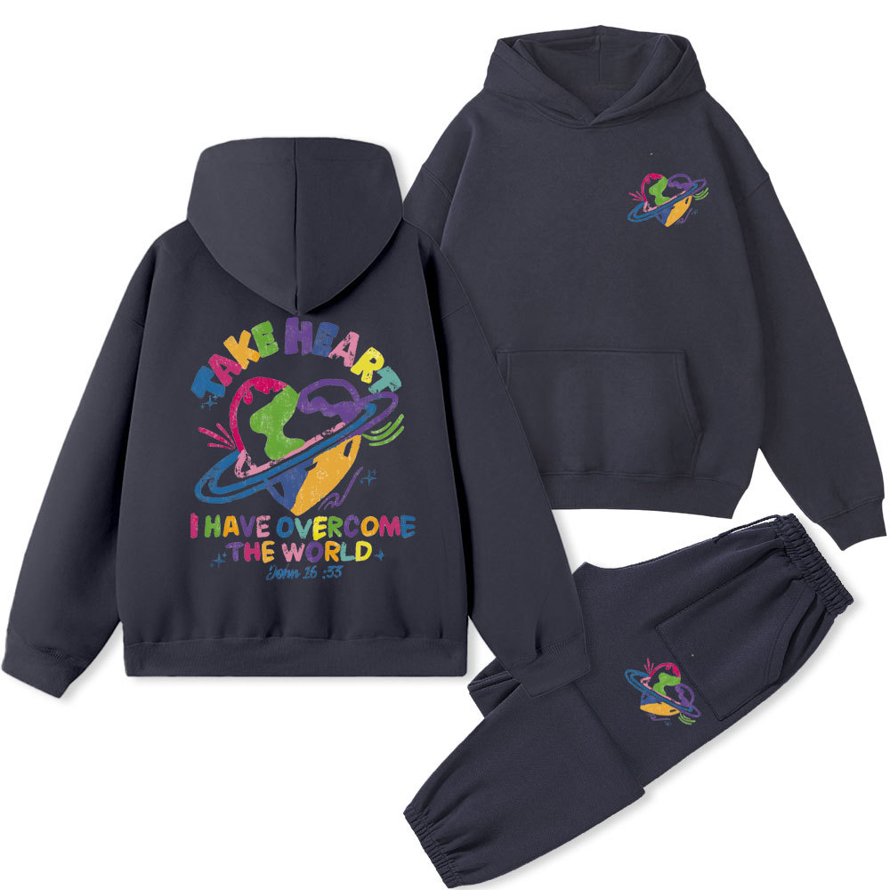 Take Heart Christian Fleece Hoodie Set