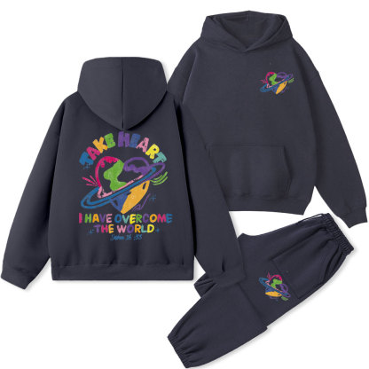 Take Heart Christian Fleece Hoodie Set