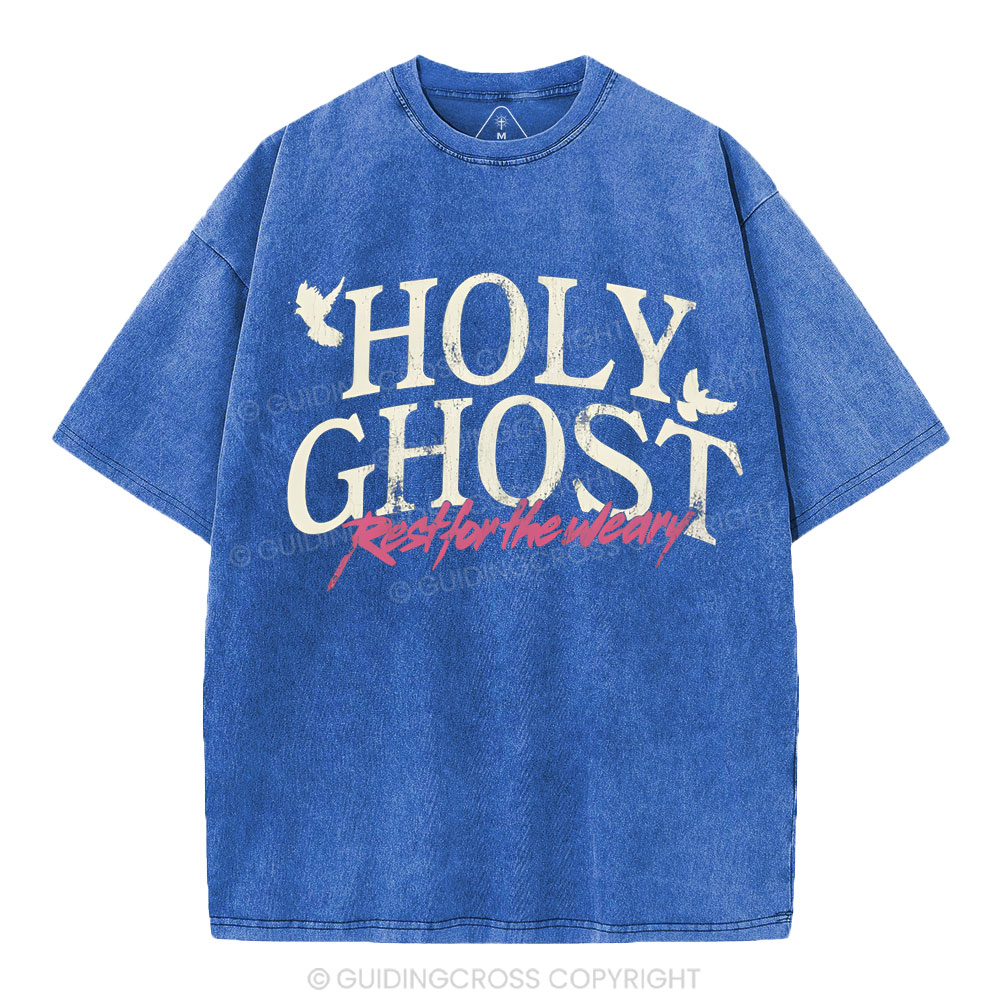 Holy Ghost Christian Washed T-Shirt