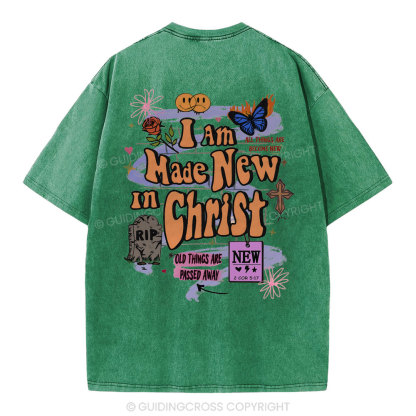 I Am Made New In Christ Christian Washed T-Shirt
