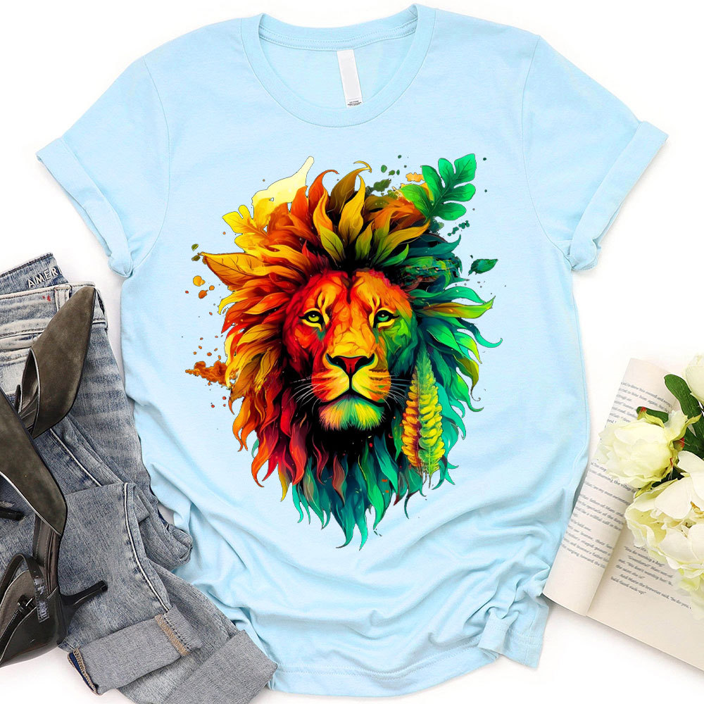 The Stare Of Lion Christian T-Shirt