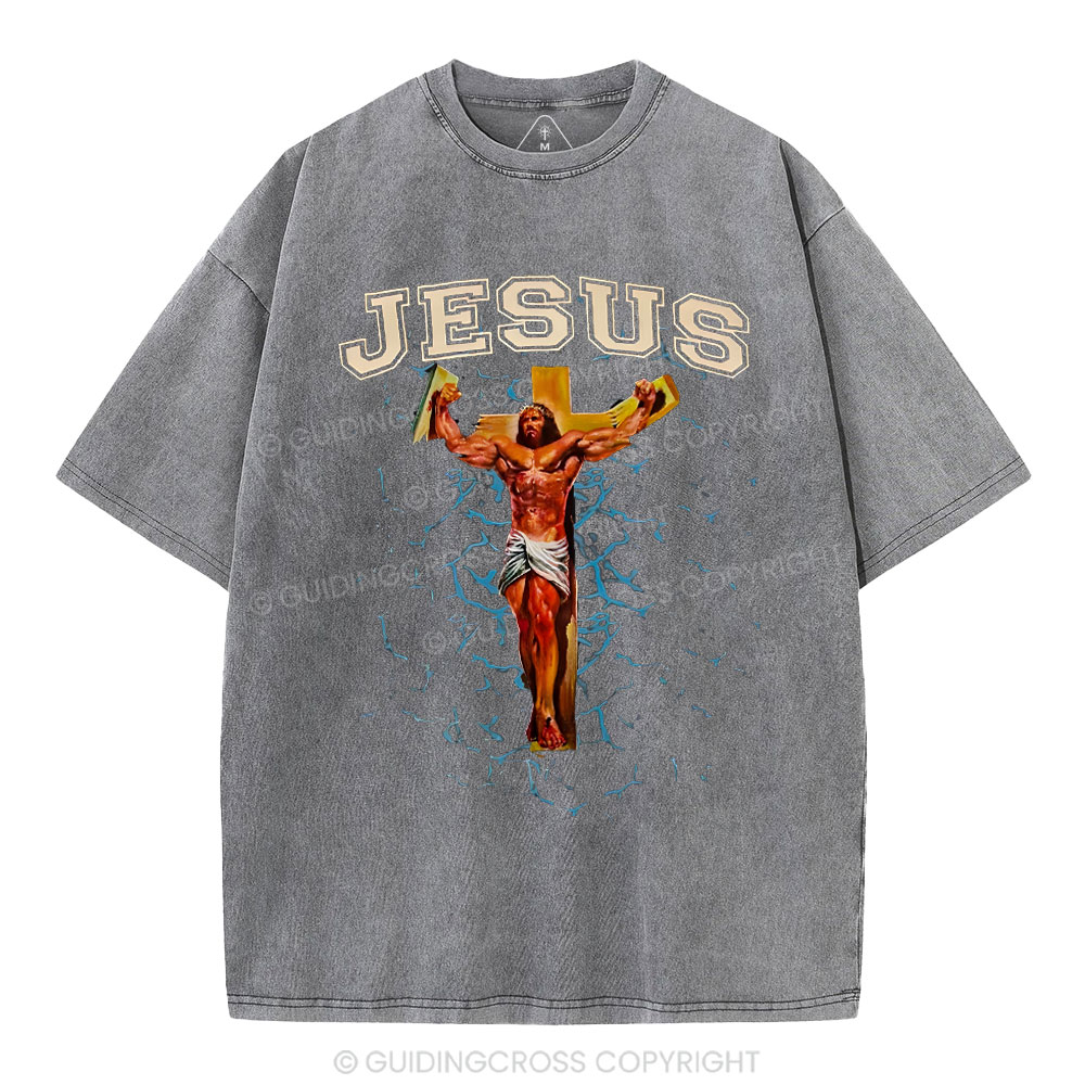 God Works Chrisian Washed T-Shirt