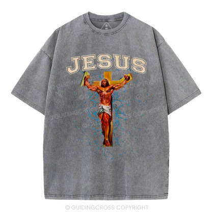 God Works Chrisian Washed T-Shirt