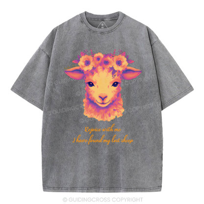 I have found my lost sheep Christian Washed T-Shirt