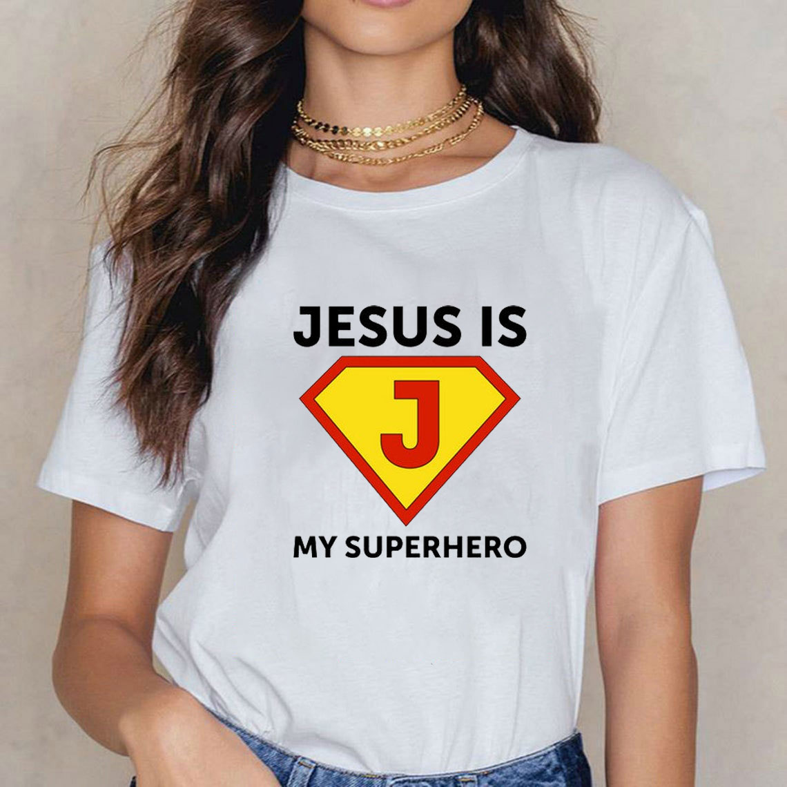 Jesus Is My Superhero Christian T-Shirt