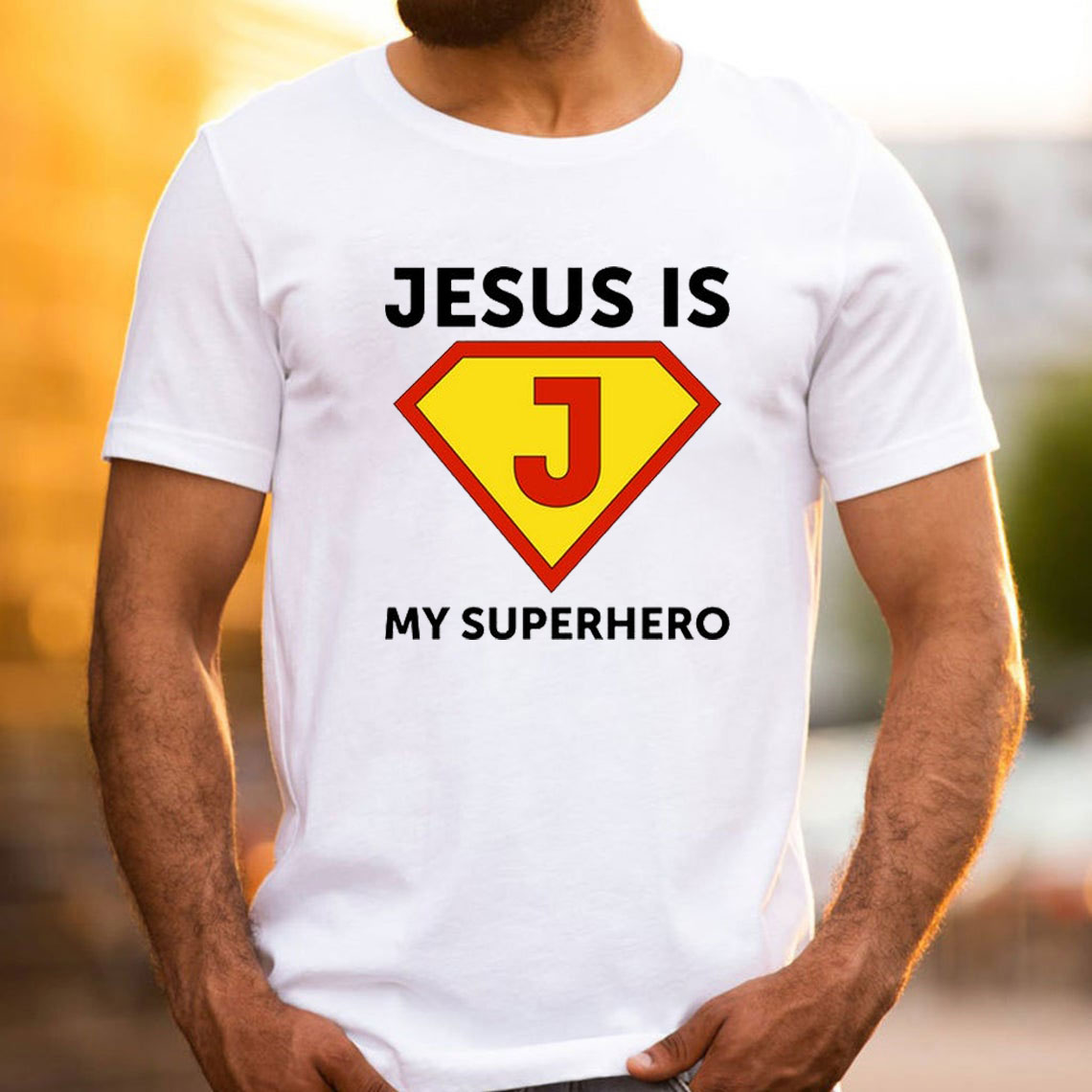 Jesus Is My Superhero Christian T-Shirt