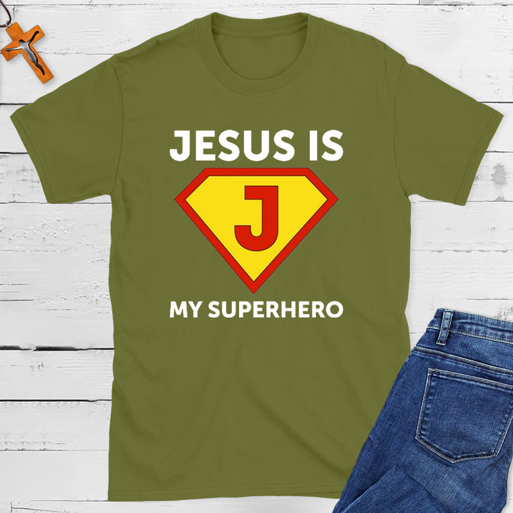 Jesus Is My Superhero Christian T-Shirt