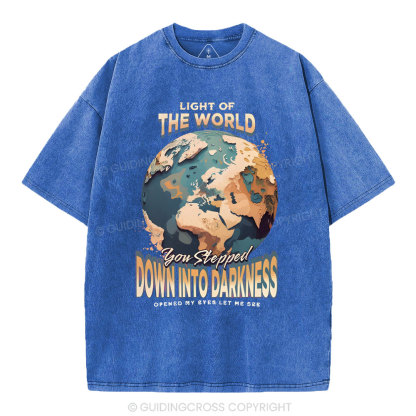 Light Of The World Christian Washed T-Shirt
