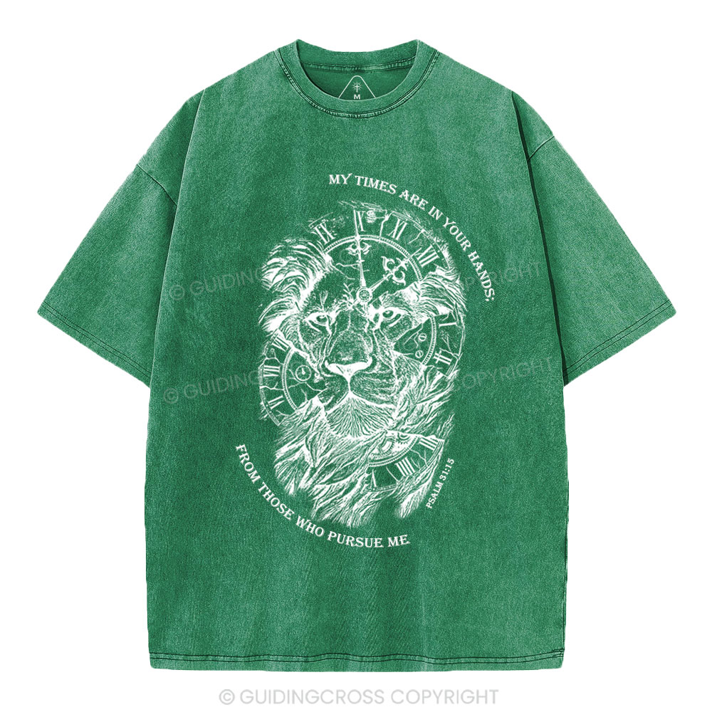 My Times Are In Your Hands Christian Washed T-Shirt
