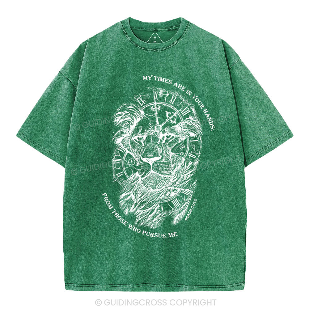 My Times Are In Your Hands Christian Washed T-Shirt