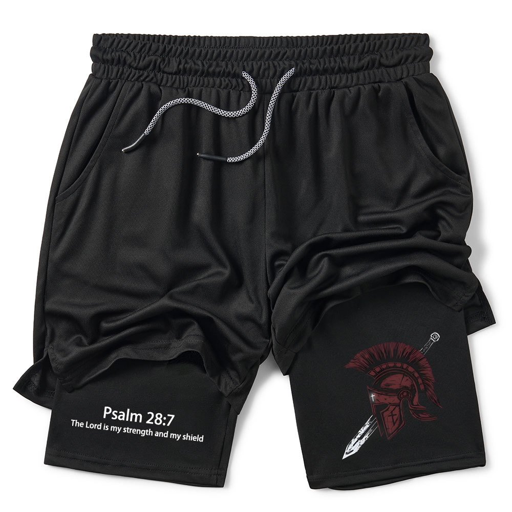 The Lord is my strength Christian Performance Shorts