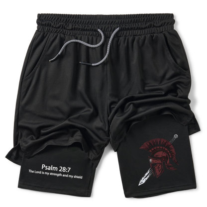 The Lord is my strength Christian Performance Shorts