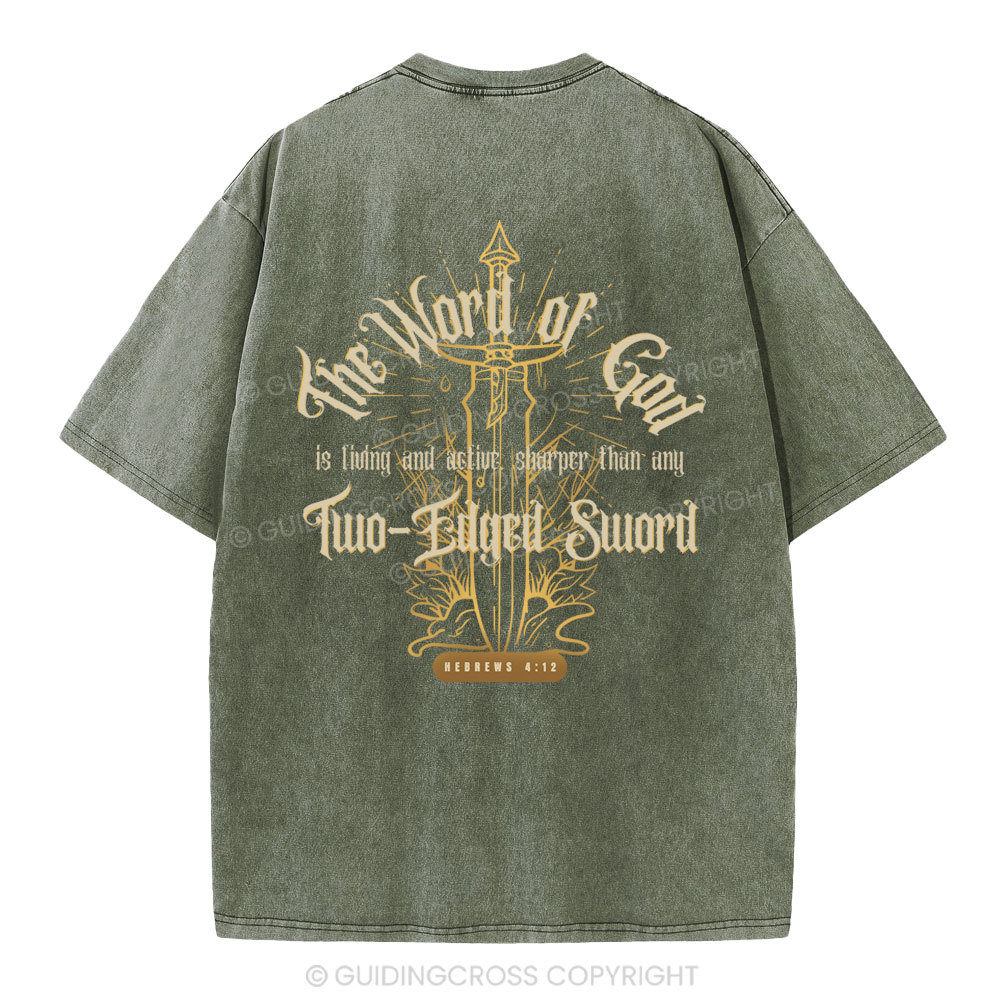 The Word Of God Christian Washed T-Shirt