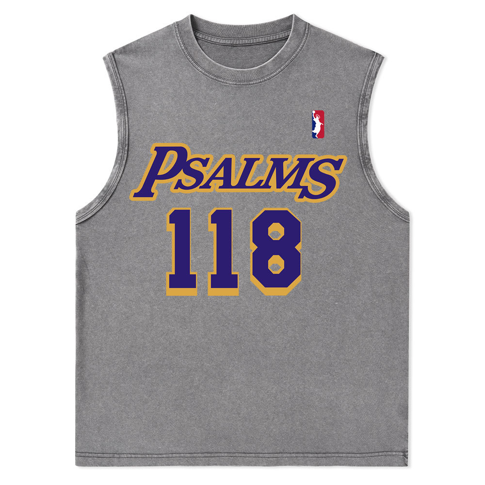 Faith Over Fear Christian Washed Tank Top