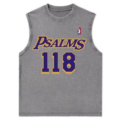 Faith Over Fear Christian Washed Tank Top