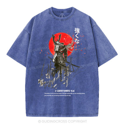 we do not lose heart Chirstian Washed T-Shirt