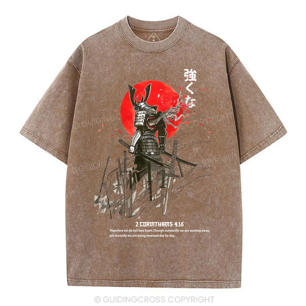 we do not lose heart Chirstian Washed T-Shirt