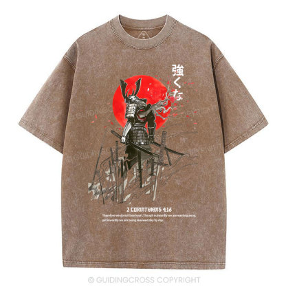 we do not lose heart Chirstian Washed T-Shirt