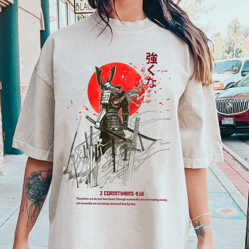 we do not lose heart Chirstian Washed T-Shirt