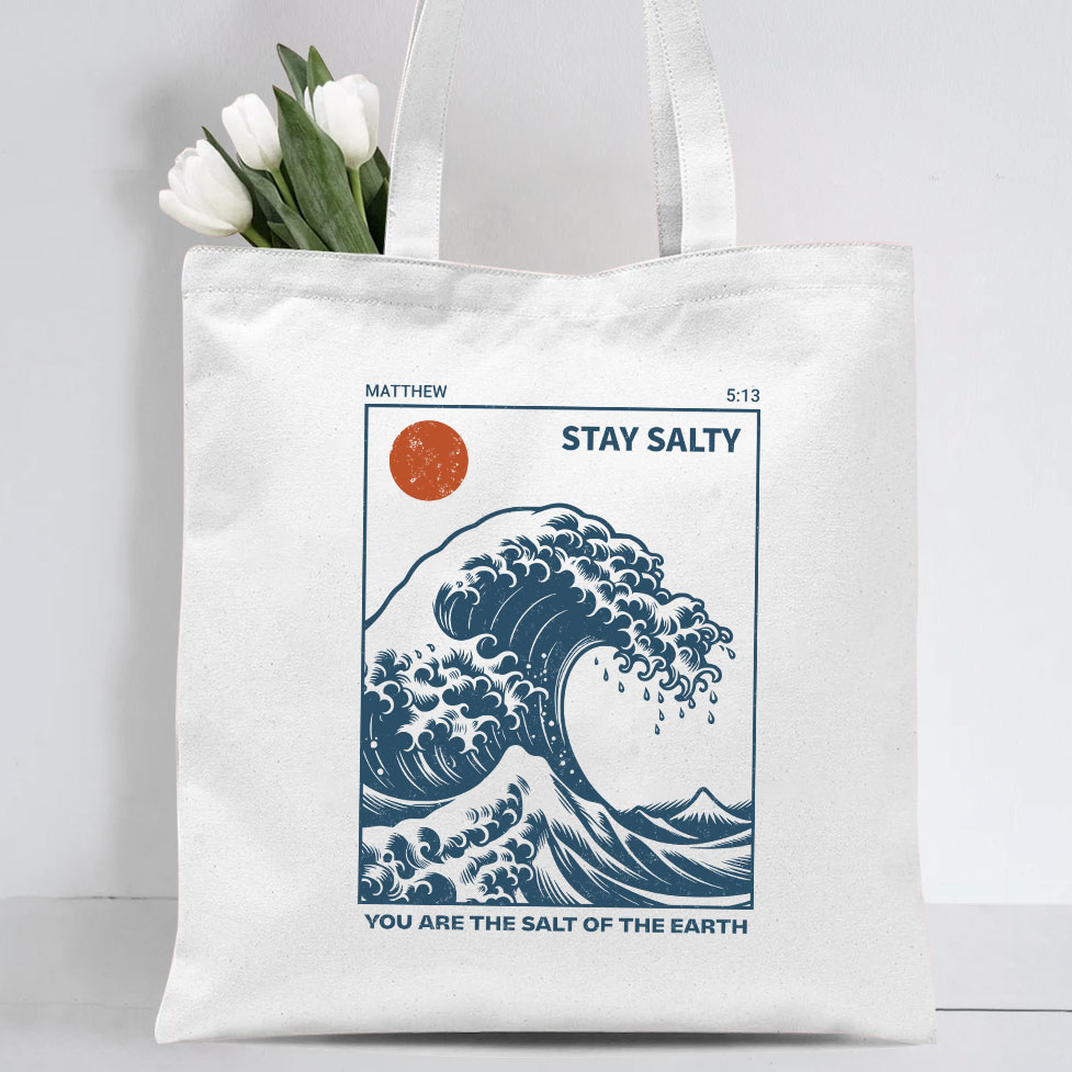You Are The Salt Of The Earth Christian Canvas Tote Bag