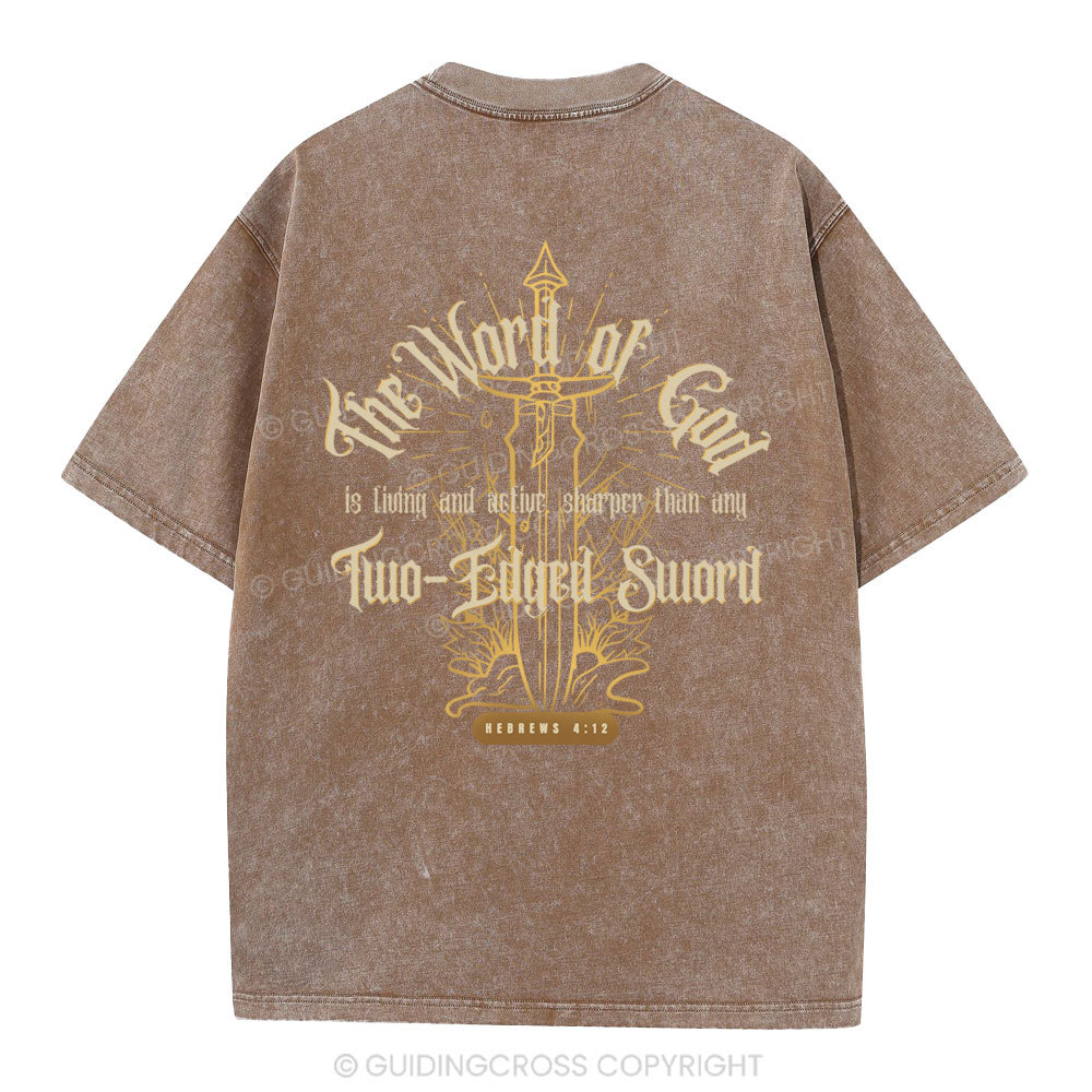 The Word Of God Christian Washed T-Shirt