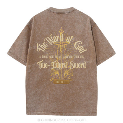 The Word Of God Christian Washed T-Shirt
