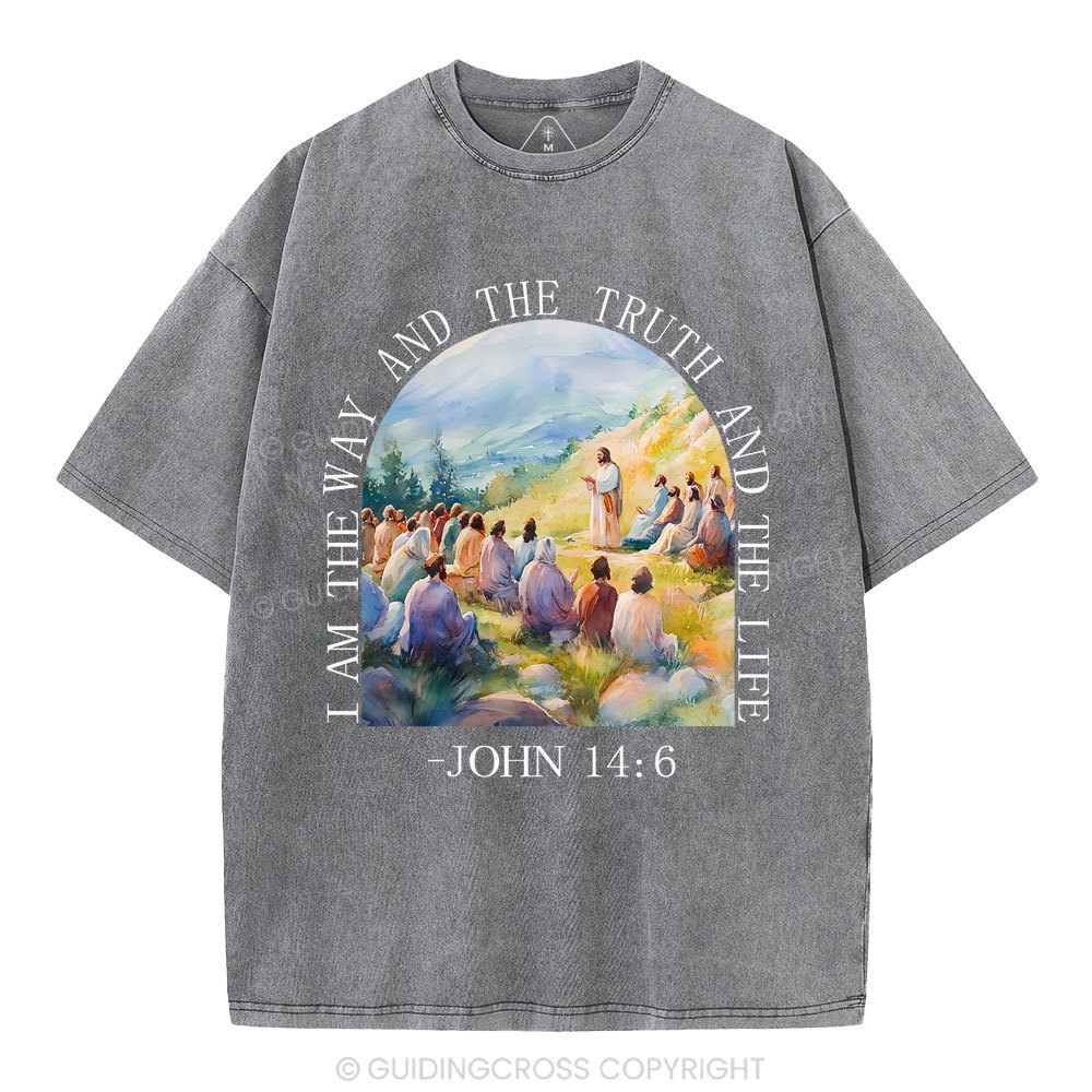 I Am The Way And The Truth Christian Washed T-Shirt