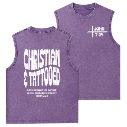 Christian & Tattooed Christian Washed Tank Top
