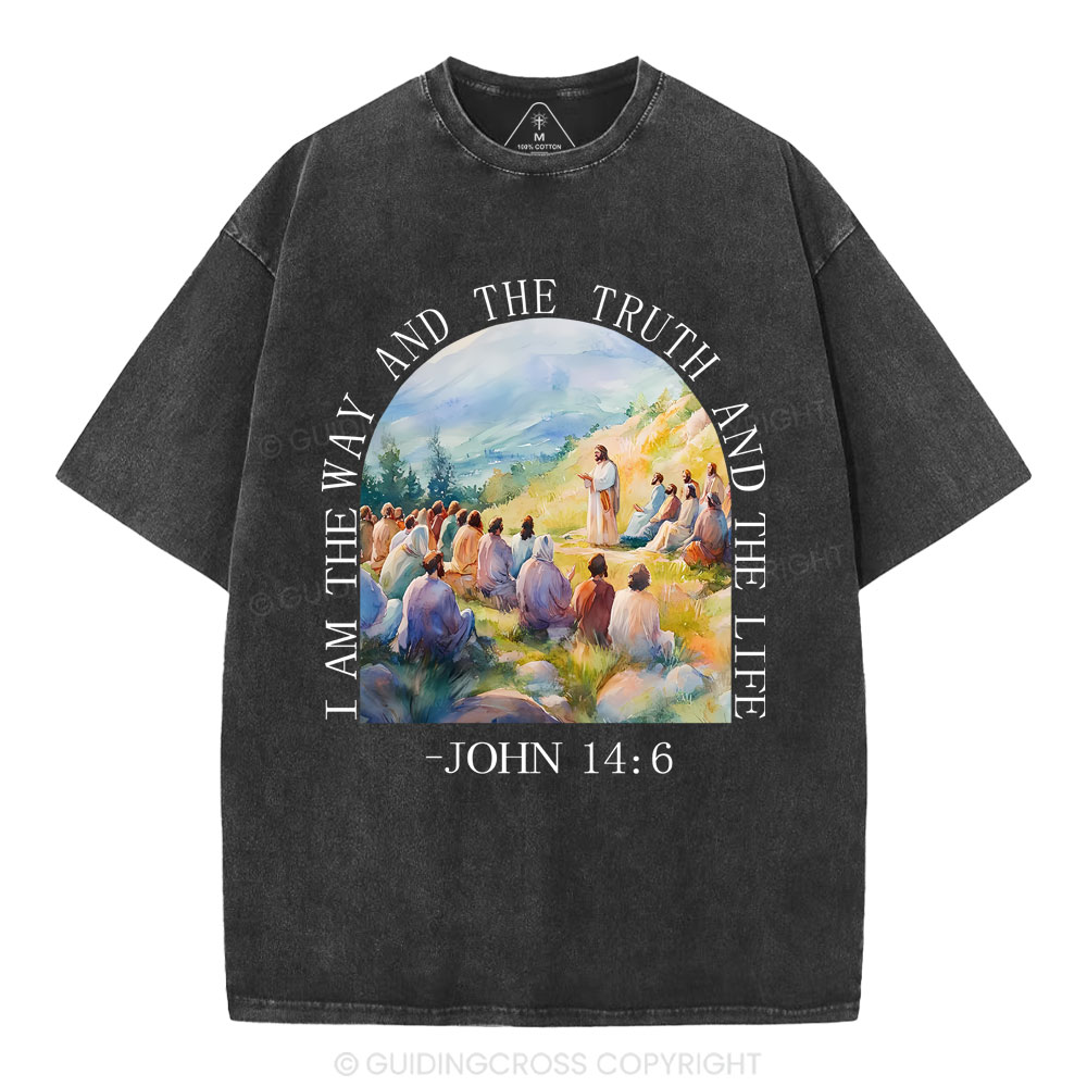 I Am The Way And The Truth Christian Washed T-Shirt