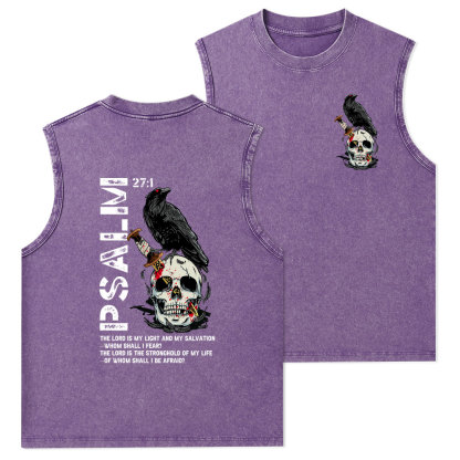 The Lord Is My Salvation Christian Washed Tank Top