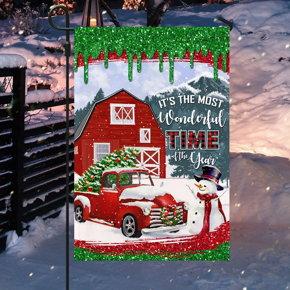 It’s The Most Wonderful Time Of The Year Christmas Flag