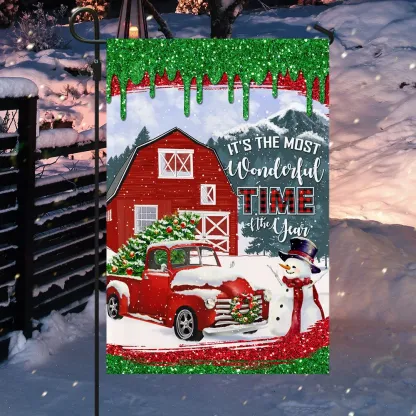 It’s The Most Wonderful Time Of The Year Christmas Flag