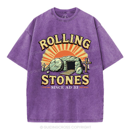 Rolling Stone Street Christian Washed T-Shirt