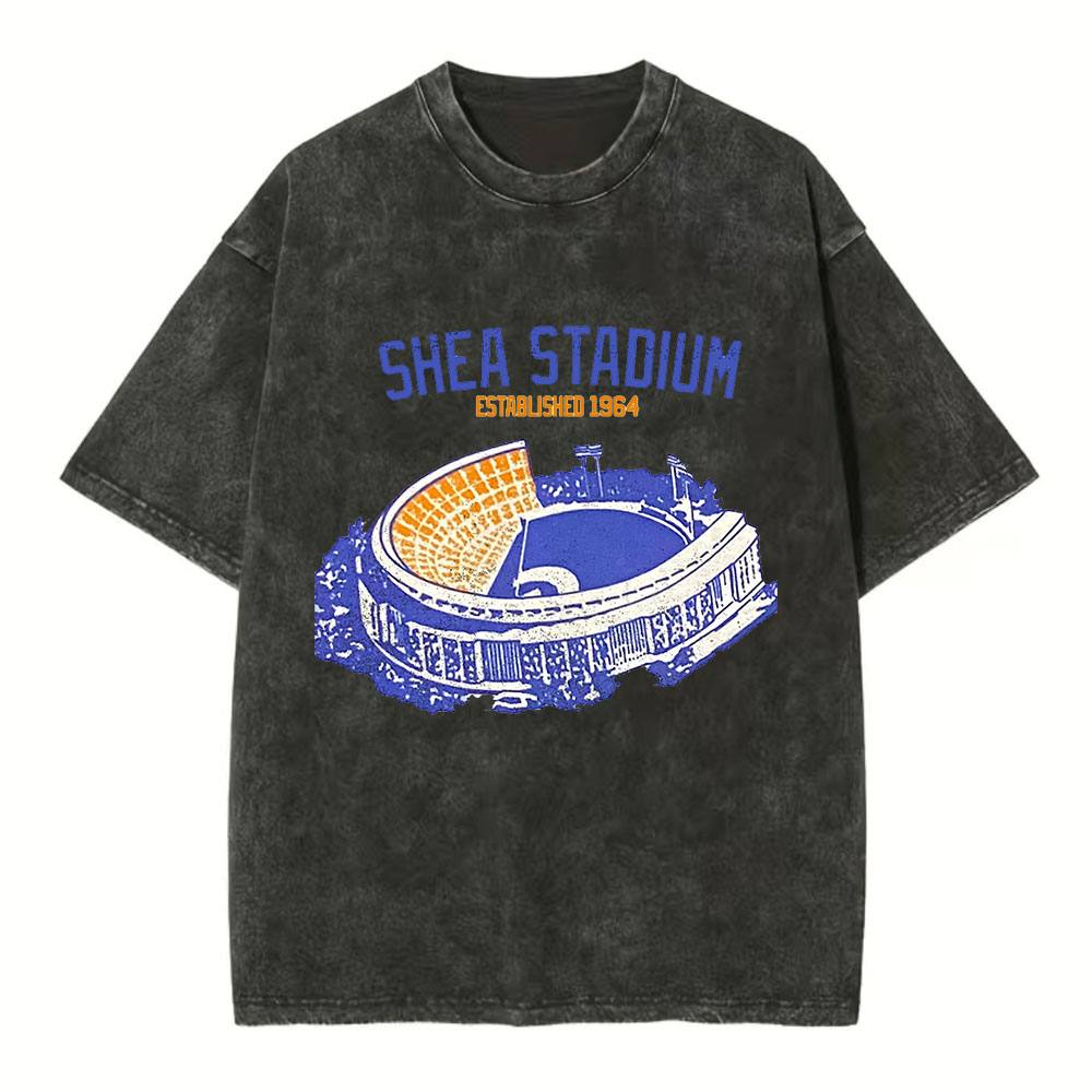 Shea Stadium Baseball Washed T-Shirt