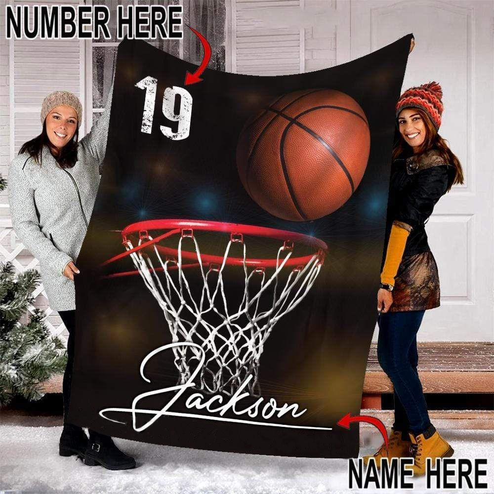 Personalized Basketball Blanket